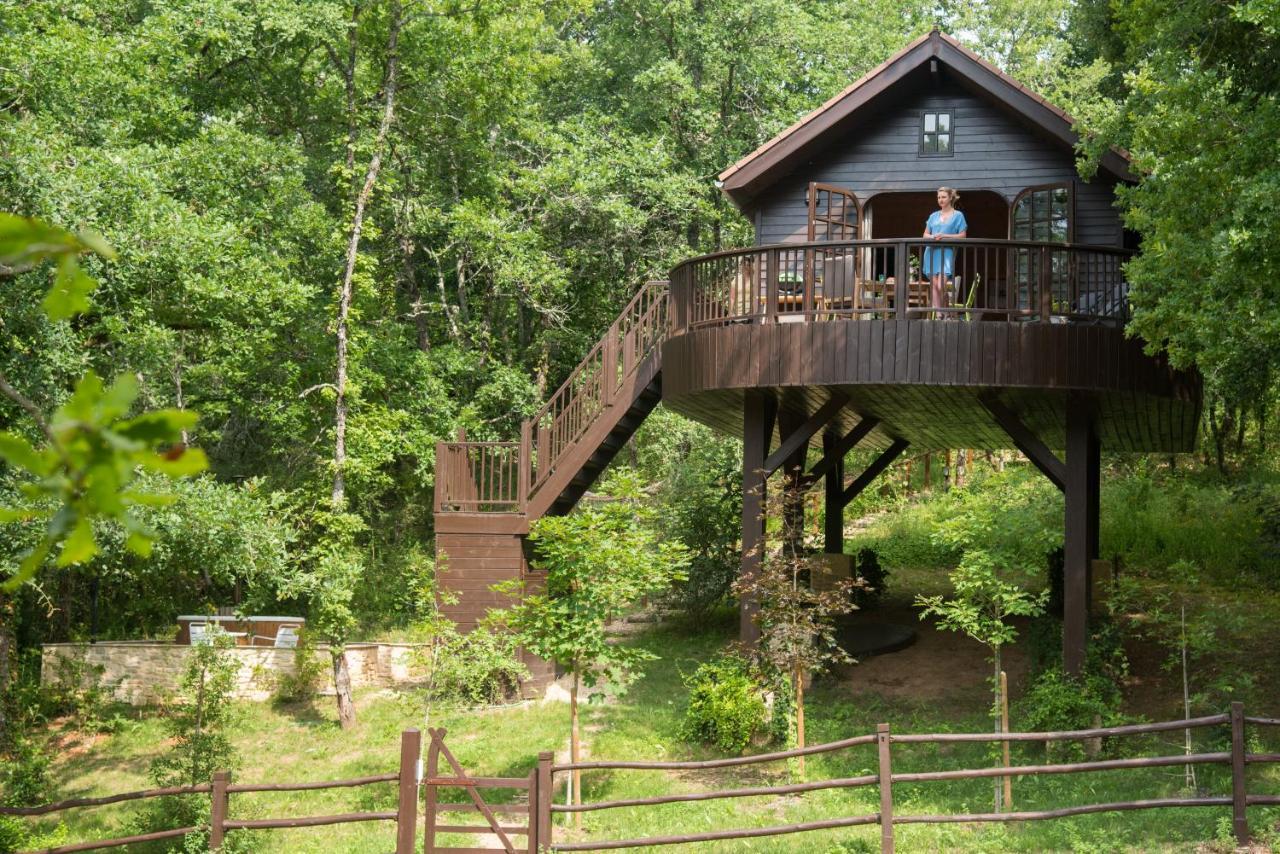 Cabane de La Mésange Auriac-du-Périgord Exterior foto